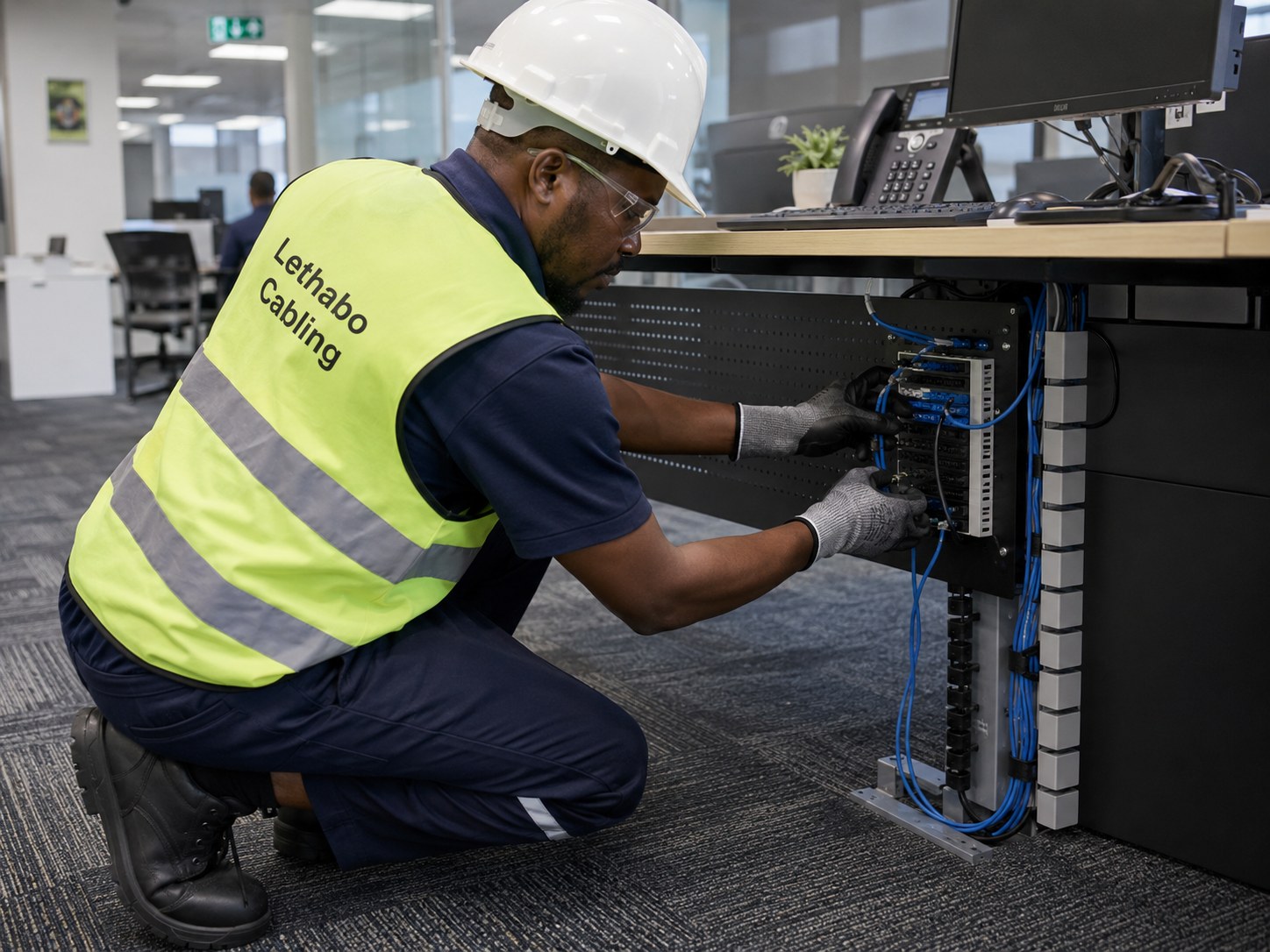 Desk cabling