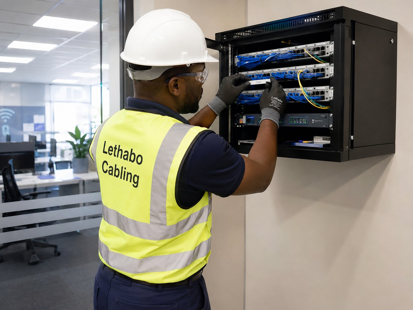 Network cabinet installation